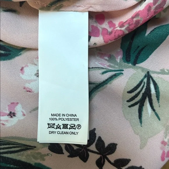 Kate Spade New York Swamped Botanical floral blouse longsleeve pink Small S - Picture 10 of 10